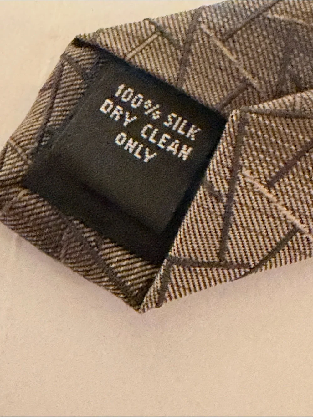 Joseph & Feiss Brown Geometric Silk Tie